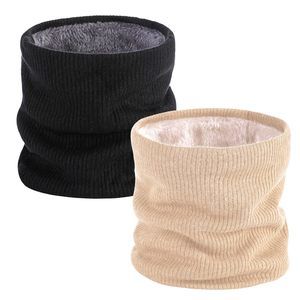 Winter Fleece Scarf Lined Circle Loop Neck Warmer Double-layer Neck Face Mask🙂